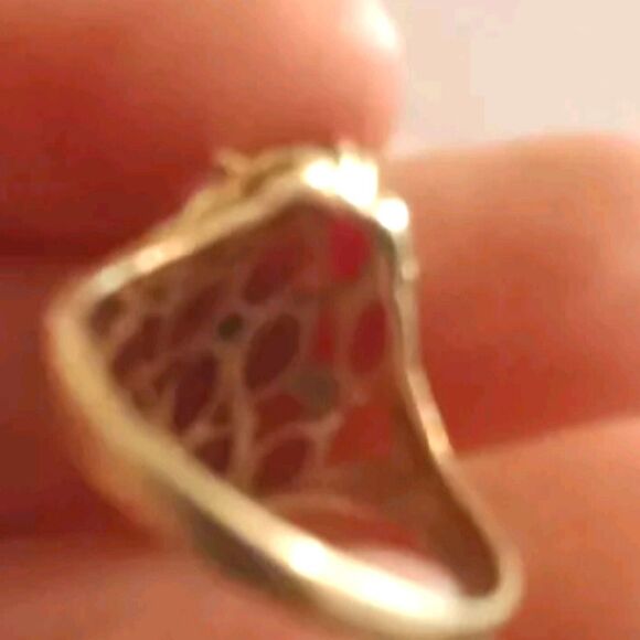 14k Ruby and diamond ring size 8 - Picture 3 of 4